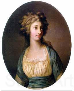 Joseph Friedrich August Darbes Portrait of Dorothea von Medem (1761-1821), Duchess of Courland Norge oil painting art